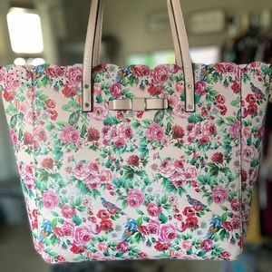 Floral tote bag